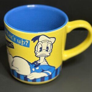 Disney Store Genuine Original Authentic Disney's Donald Duck HEY WHATS UP? Mug